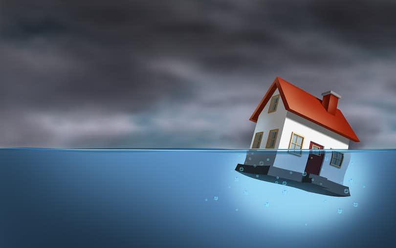 Illustration of an underwater home