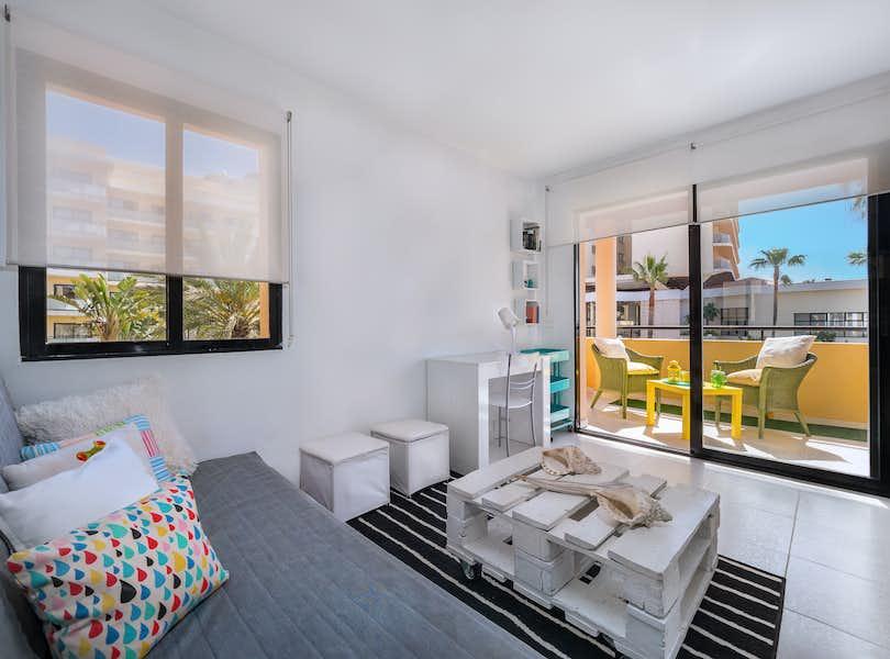 a neatly decorated guest room listed on Airbnb